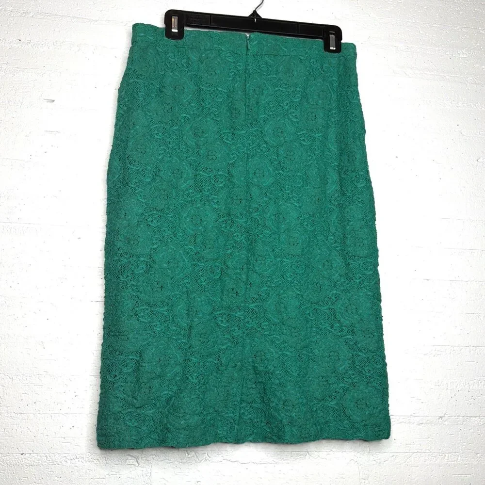 Anthropologie Maeve Alva Lace Pencil Skirt S Whimsigoth Prof Chic Quirky Retro